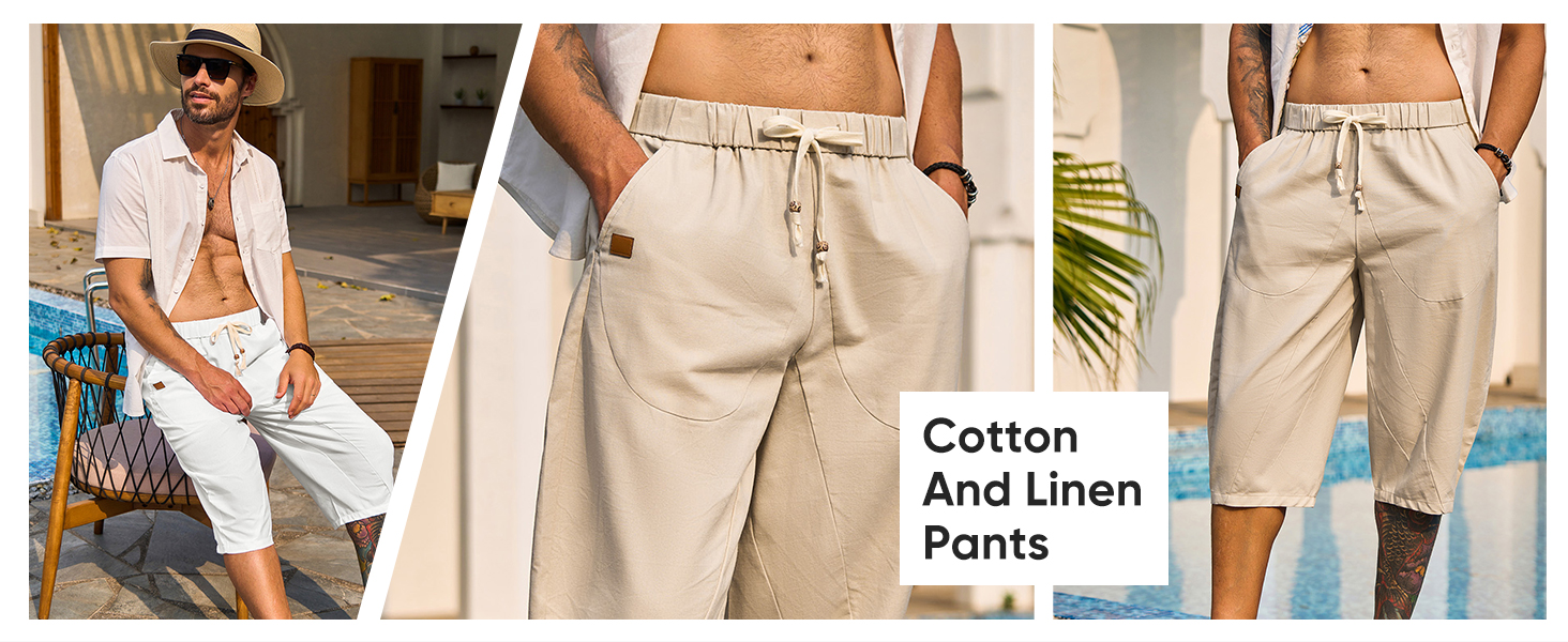 linen pants men